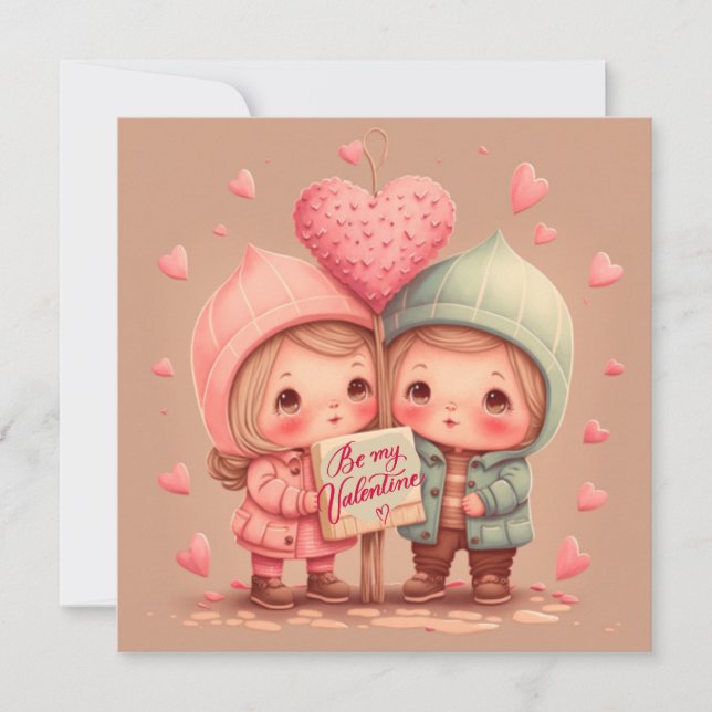 Be my valentine card (Front)