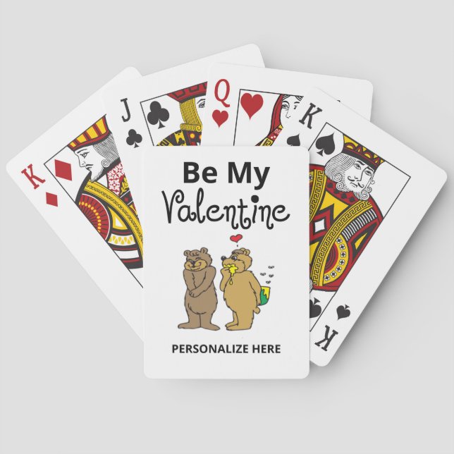 Be My Valentine Classic Playing Cards (Back)