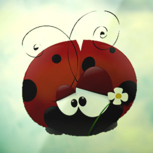 Be My Valentine Cute Red Ladybug Cartoon