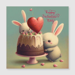 Be my valentine folded greeting card