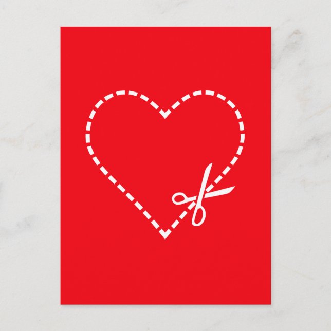 Be My Valentine Have My Heart on Red Holiday Postcard (Front)