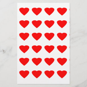 Be My Valentine Hearts 36Red Transp  jGibney Stationery