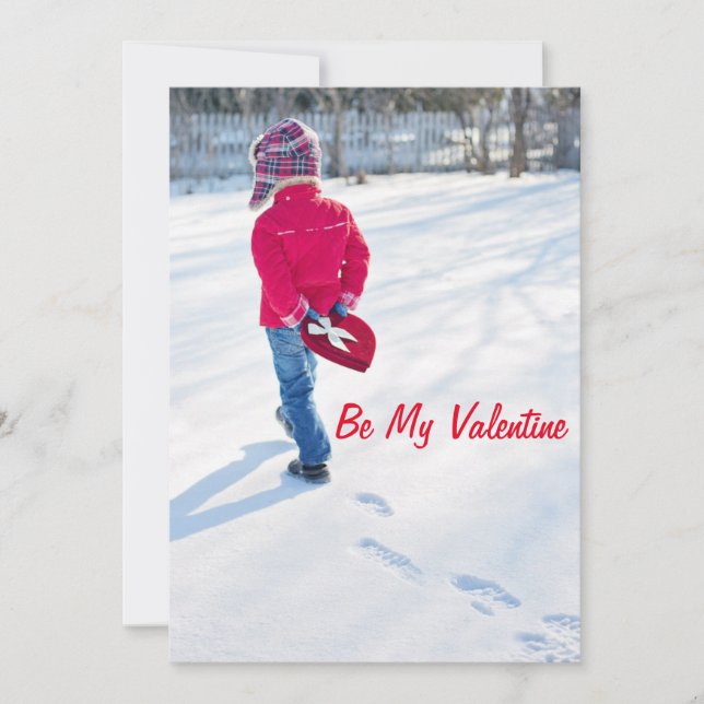 BE MY VALENTINE  HOLIDAY CARD (Front)