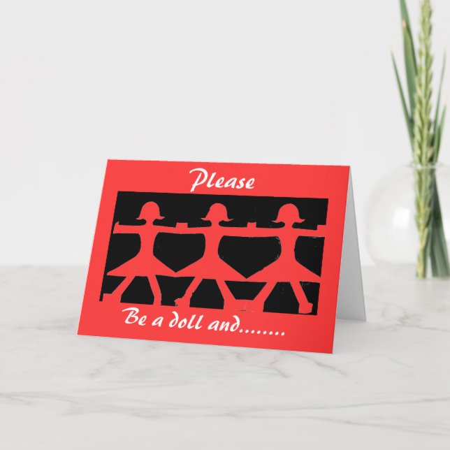 Be my Valentine Holiday Card (Front)