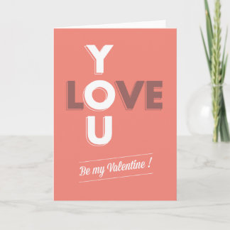 Be My Valentine Holiday Card