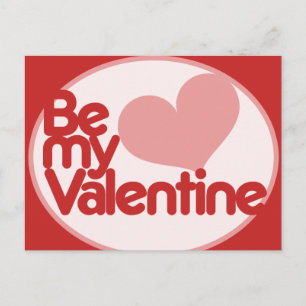 Be my Valentine Holiday Postcard