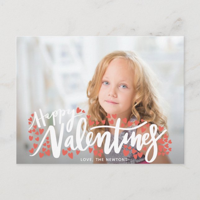 BE MY VALENTINE HOLIDAY POSTCARD (Front)