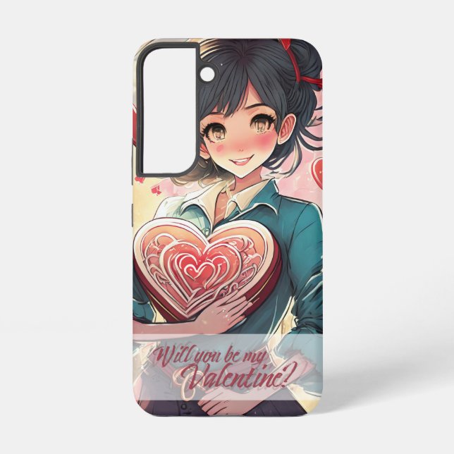 Be My Valentine in Manga Style 31470 Samsung Galaxy S22 Case (Back)