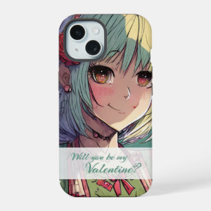 Be My Valentine in Manga Style 33420 iPhone 15 Case