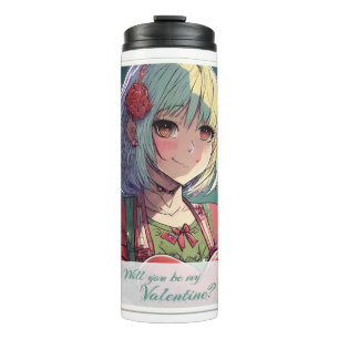 Be My Valentine in Manga Style 33420 Thermal Tumbler