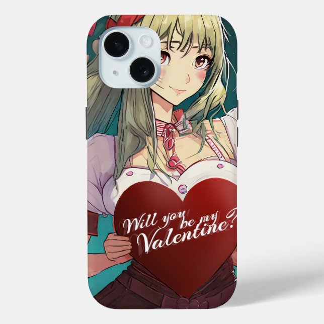 Be My Valentine in Manga Style 33893 Case-Mate iPhone Case (Back)