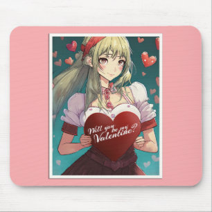 Be My Valentine in Manga Style 33893 Mouse Pad