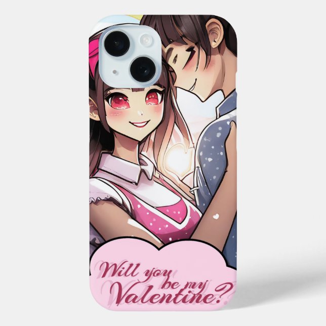 Be My Valentine in Manga Style 58477 Case-Mate iPhone Case (Back)