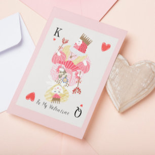 Be my Valentine King and Queen Thank You Card