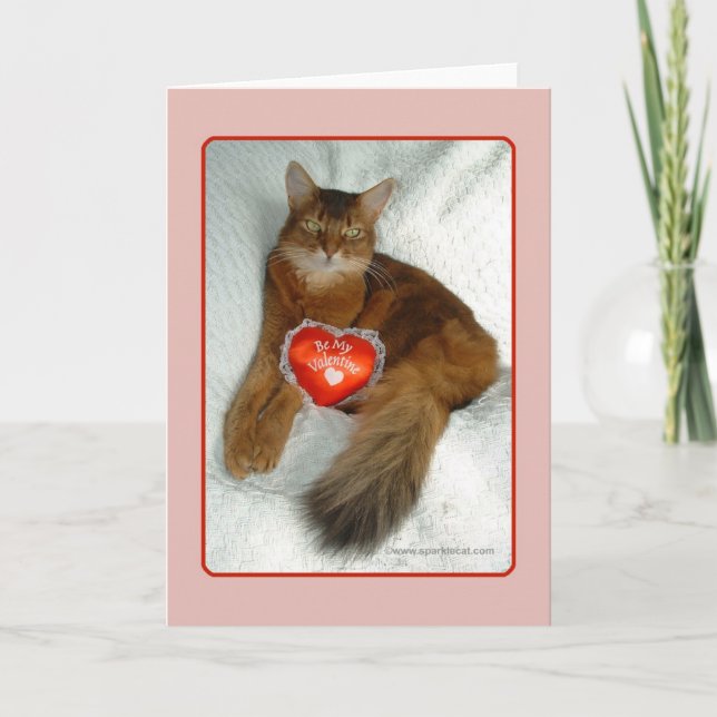 Be My Valentine Kitty Card (Front)