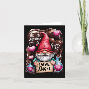 Be My Valentine Love Angel Gnome Cute Valentine’s Card