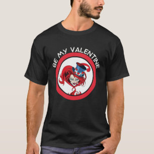Be My Valentine Mad Hatter Matching Valentine Hear T-Shirt