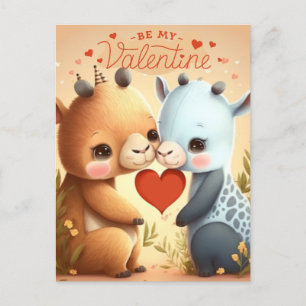 Be my Valentine  Magnetic Invitation Postcard