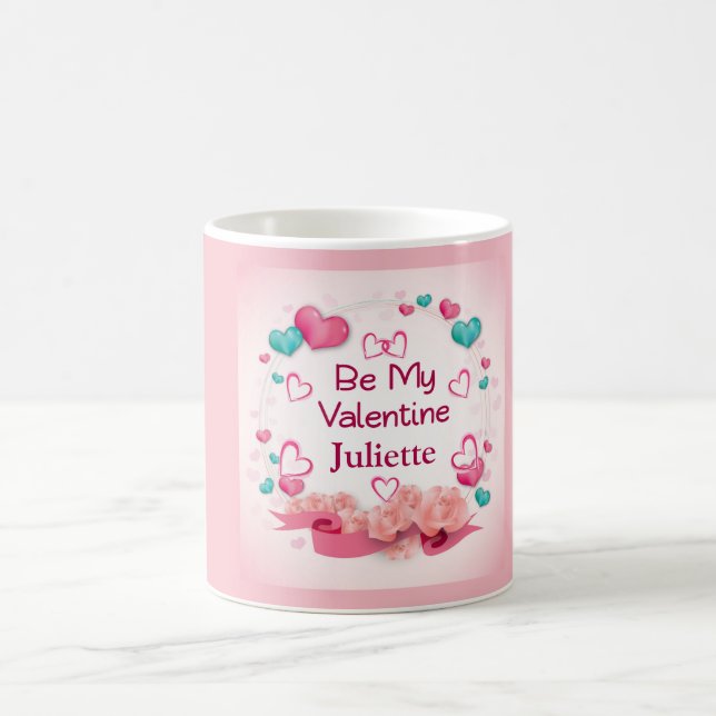 Be My Valentine Personalised Coffee Mug (Center)