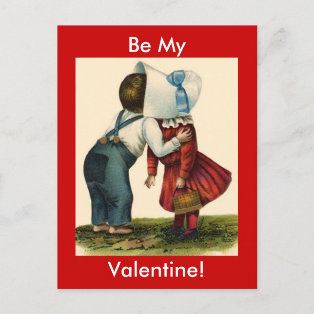 Be My Valentine Postcard (Front)