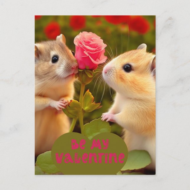 Be my Valentine    Postcard (Front)