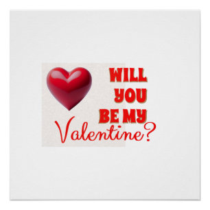 Be My Valentine Poster