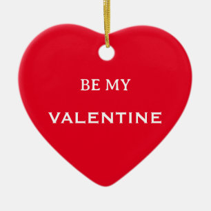 Be My Valentine Red Ornament