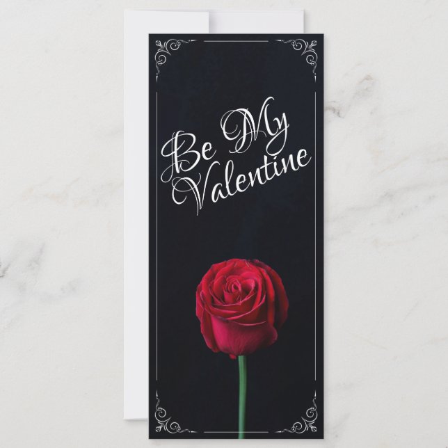 Be My Valentine - Red Rose Dark (Front)