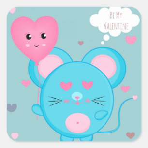 Be My Valentine Square Sticker