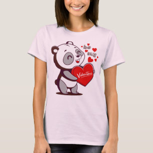 Be My Valentine with Panda T-Shirt & Accessories