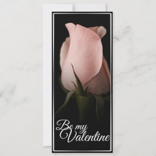 Be my Valentine with pink rose