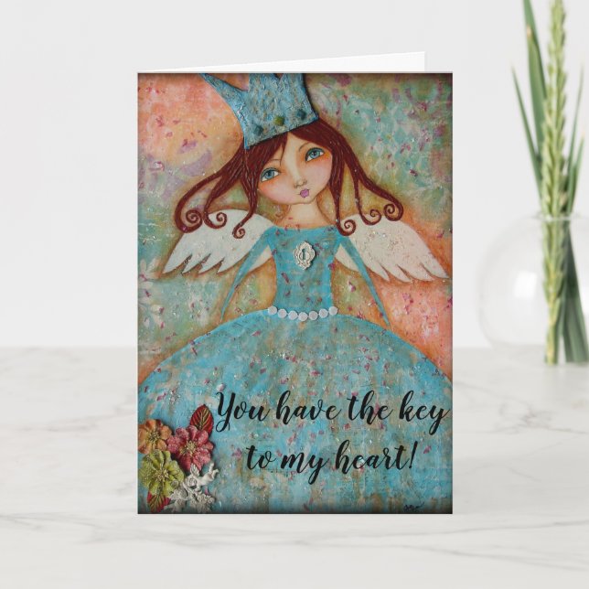 Be my Valentine - You Have The Key To My Heart! Holiday Card (Front)