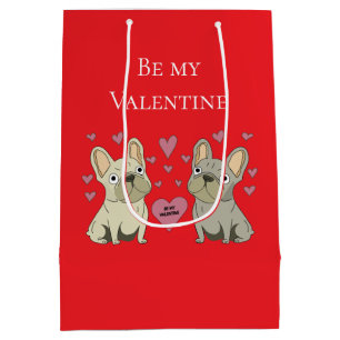 Be my Valentines, dogs Medium Gift Bag