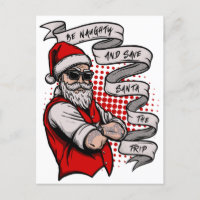 Be Naughty and Save Santa the trip tattoo