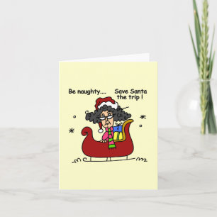 Be Naughty Holiday Card