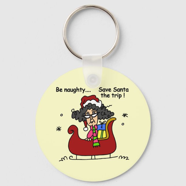 Be Naughty Key Ring (Front)
