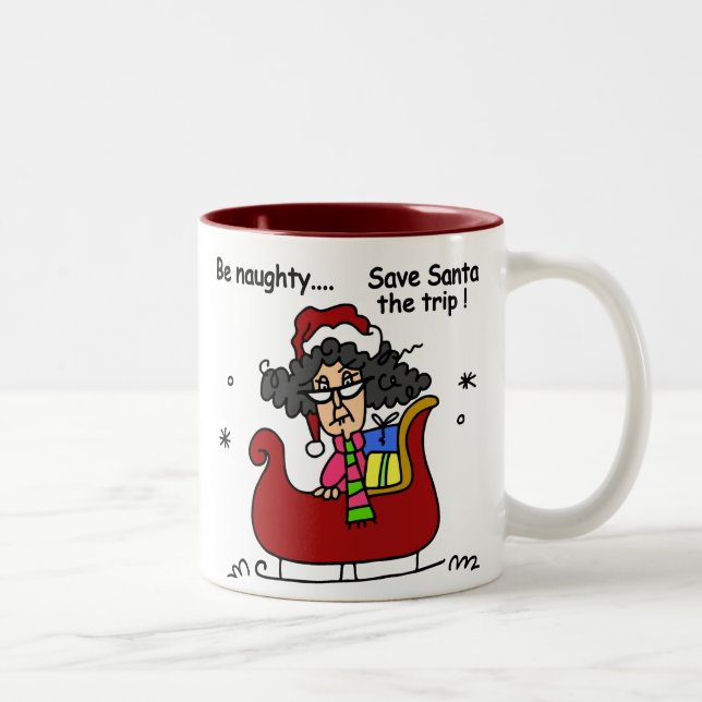Be Naughty Two-Tone Coffee Mug (Right)