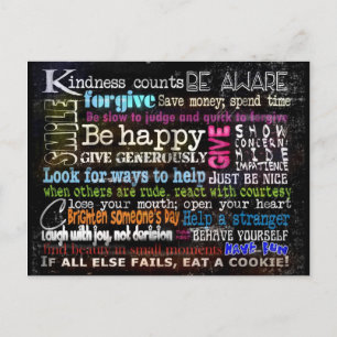 Be Nice Etc Postcard