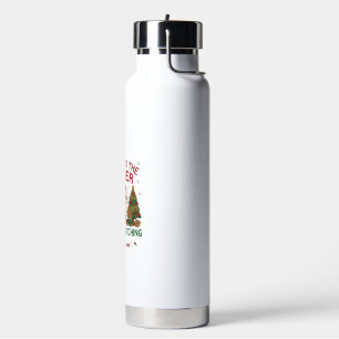 Be Nice Farmer Santa Christmas Farm Animals Water Bottle