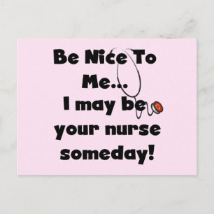 Be Nice Nurse Tshirts and Gifts Postcard