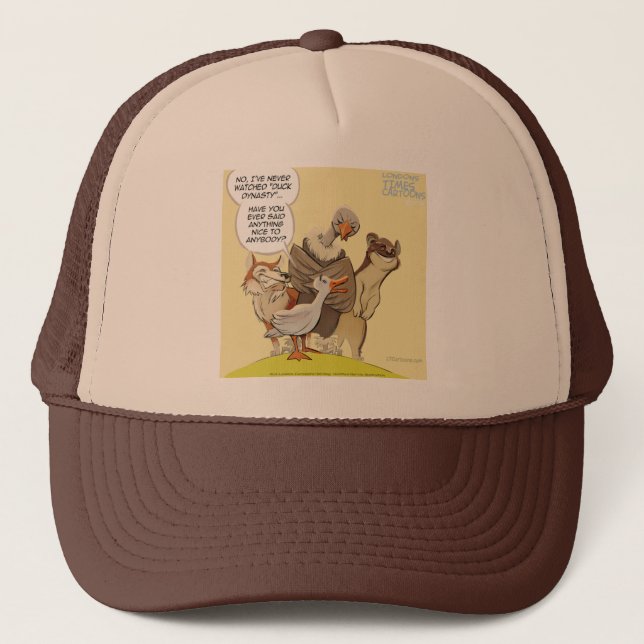 Be Nice To Ducks Funny Trucker Hat (Front)