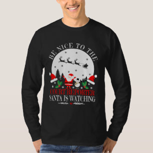 Be Nice To The Court Reporter Santa Is Watching Ch T-Shirt