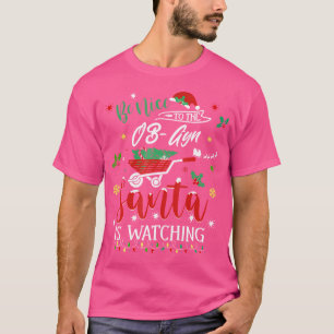 Be Nice To The Ob-Gyn Festive Christmas Pregnancy  T-Shirt
