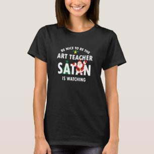 Be Nice To The Teacher Christmas Santa's Favorite T-Shirt