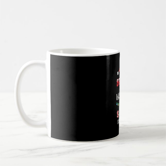 Be Nice To The Waitress Santa Is Watching Coffee Mug (Left)