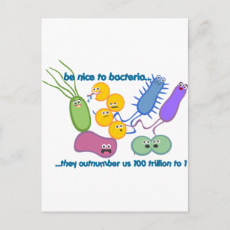 Be Nicer to Bacteria Postcard