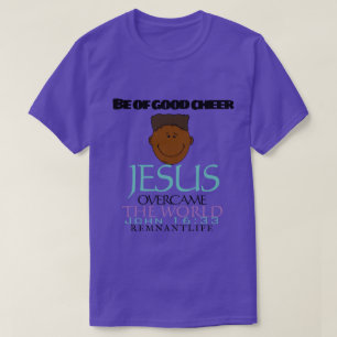 Be of good cheer purple tee