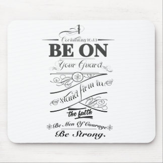 Be on guard!! mouse pad