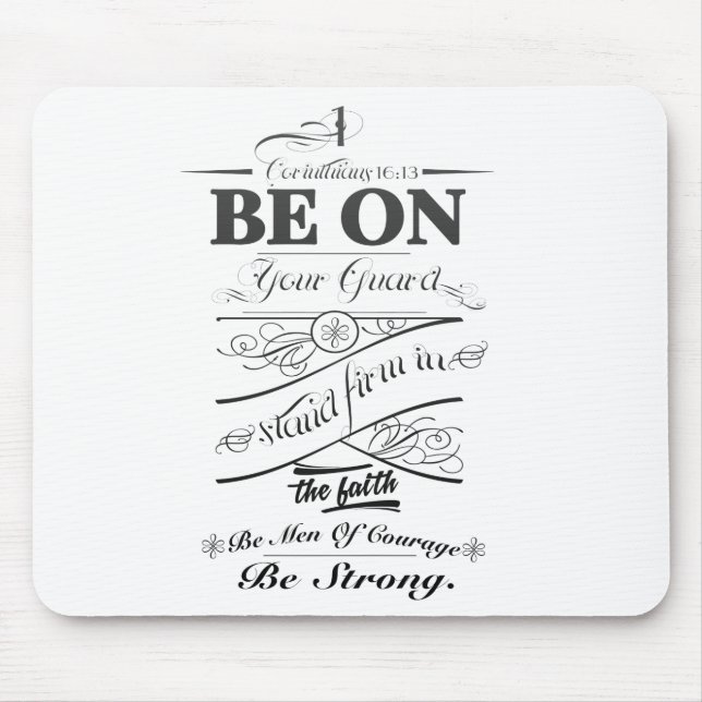 Be on guard!! mouse pad (Front)
