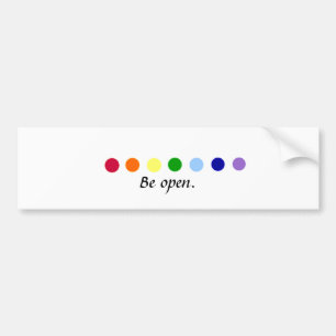 Be Open - Chakra Bumper Sticker
